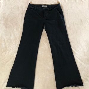 Black Denim Wide Leg Trousers size 12